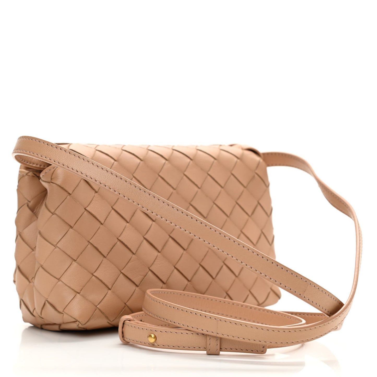Nappa Intrecciato Mini Crossbody Cipria