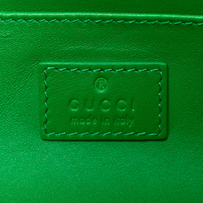 Gucci Merino Wool Medium Maxi Horsebit Chain Shoulder Bag Green 6 of 10