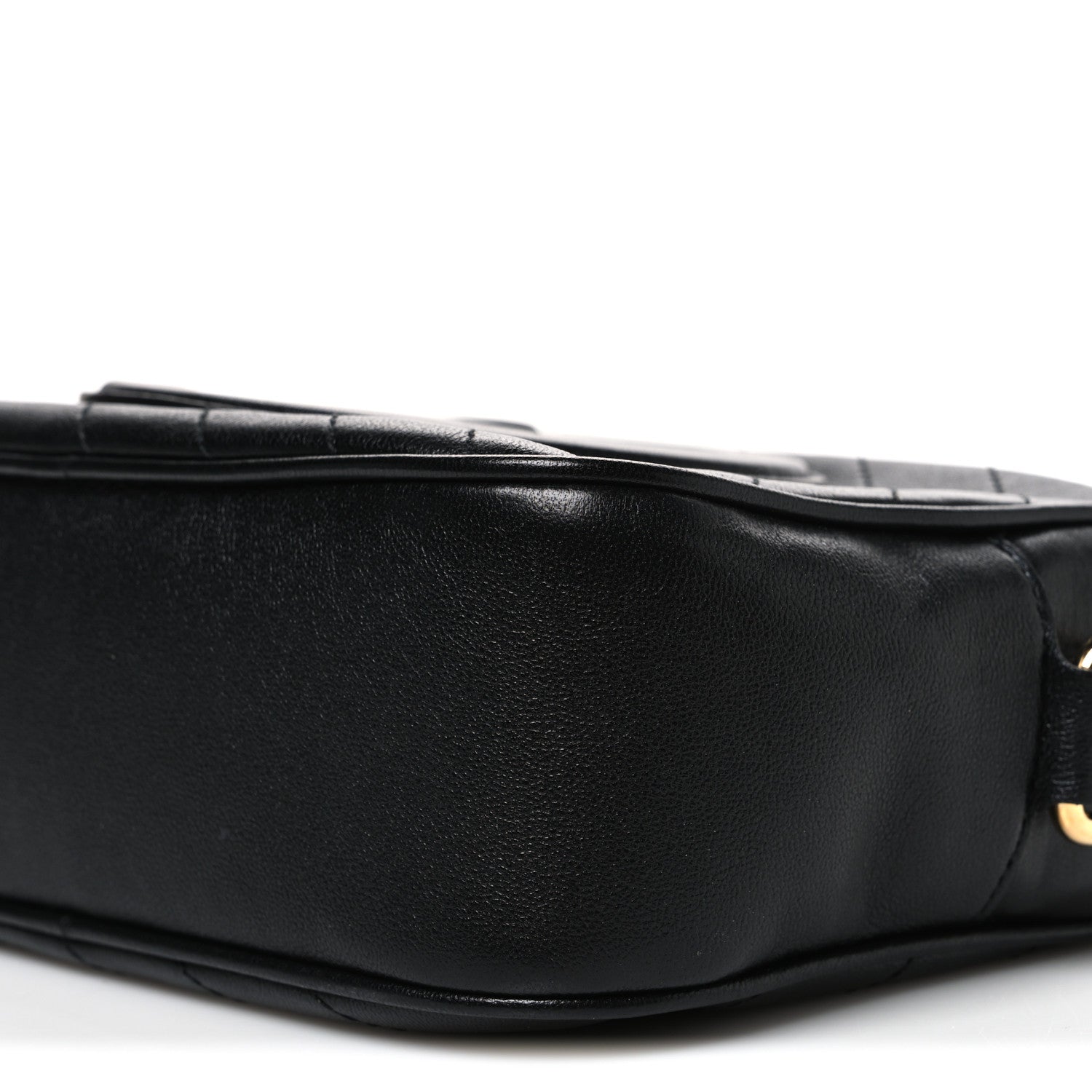 Gucci Sakai Be Green Calfskin Diagonal Stitched Small Blondie Shoulder Bag Black 10 of 10
