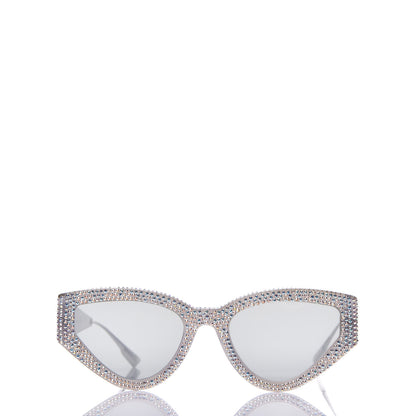 Christian Dior Acetate Crystal CatStyleDior1S Sunglasses Silver 2 of 7