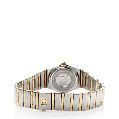 Omega Stainless Steel 18K Yellow Gold Diamond Bezel Mother of Pearl 22mm Constellation Quartz Watch 1267.75.00 3 of 5
