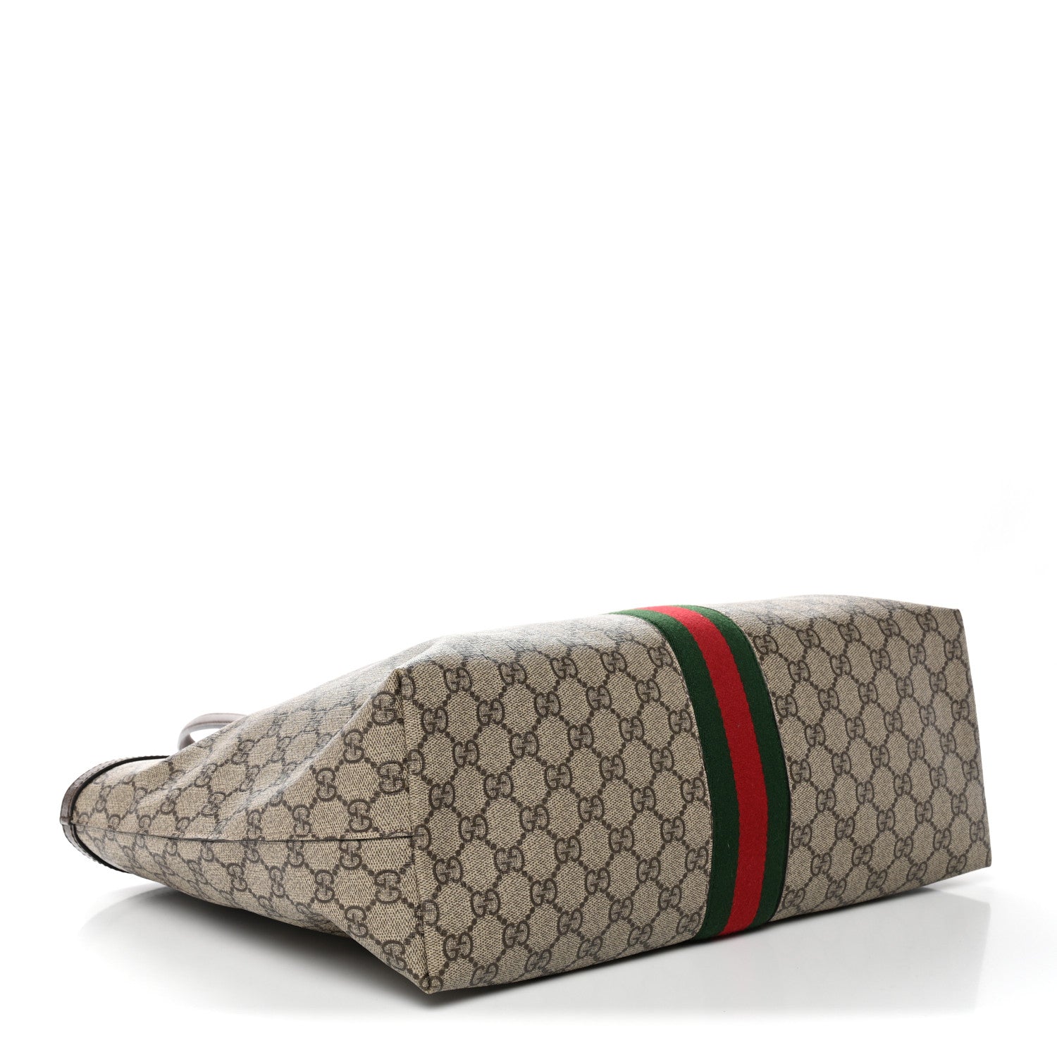 Gucci GG Supreme Monogram Medium Ophidia Shopping Tote Brown
