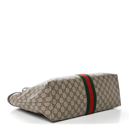 Gucci GG Supreme Monogram Medium Ophidia Shopping Tote Brown 4 of 10