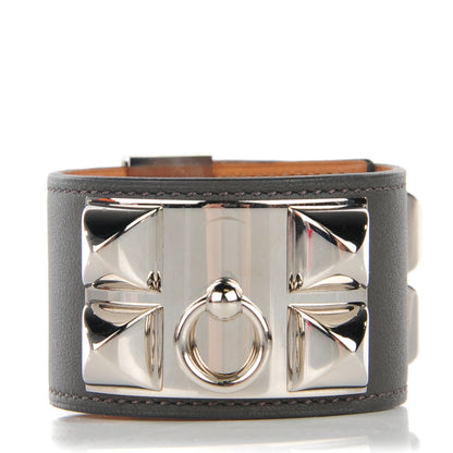 Hermes Swift Collier de Chien CDC Bracelet S Etain 1 of 8