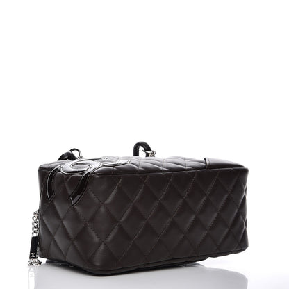 Chanel Calfskin Quilted Small Cambon Bowler Dark Brown 4 of 7