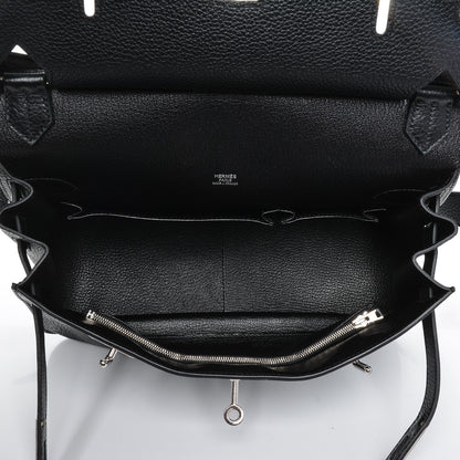 Hermes Taurillon Clemence Jypsiere 31 Black 5 of 7