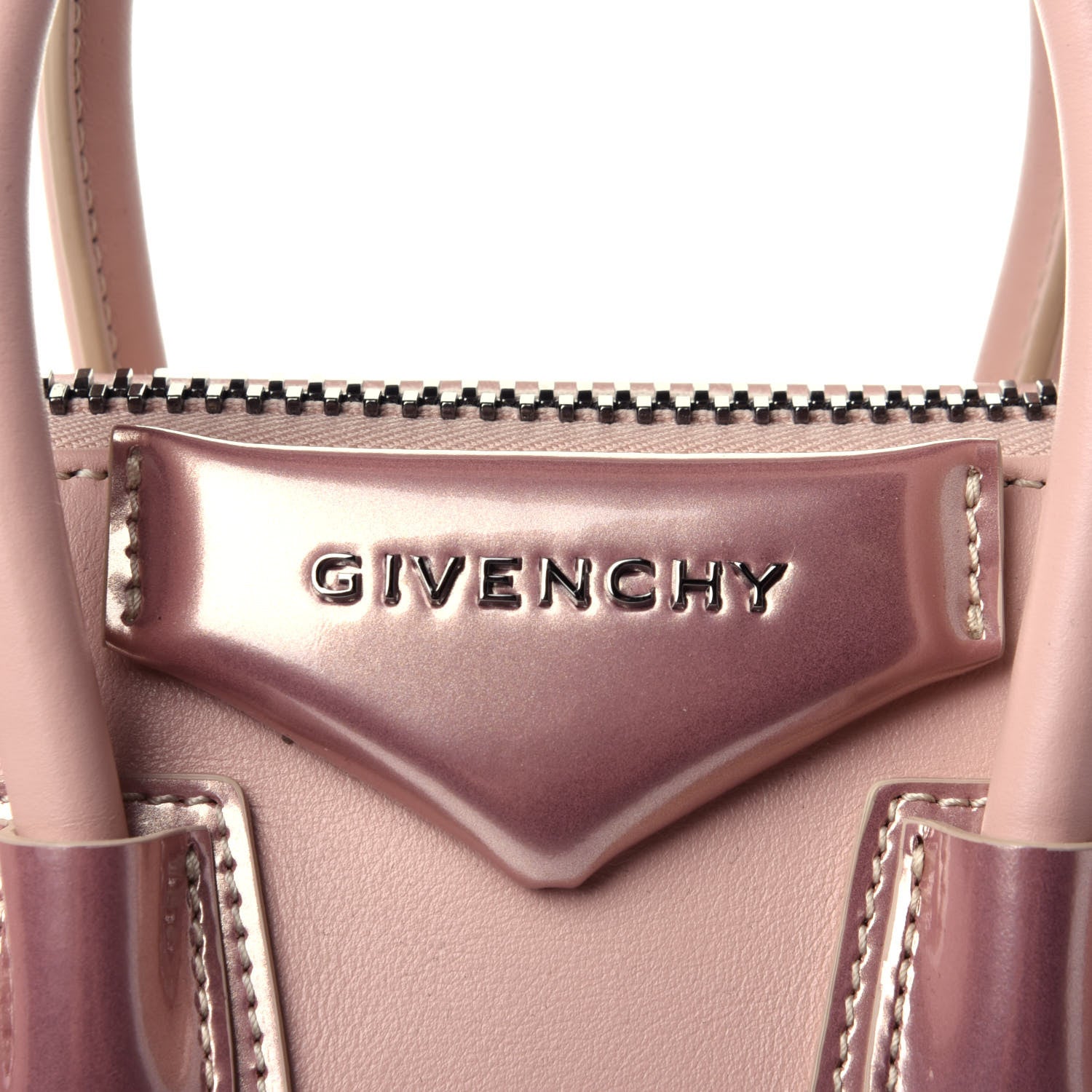 Givenchy Metallic Calfskin Mini Antigona Light Pink 4 of 4