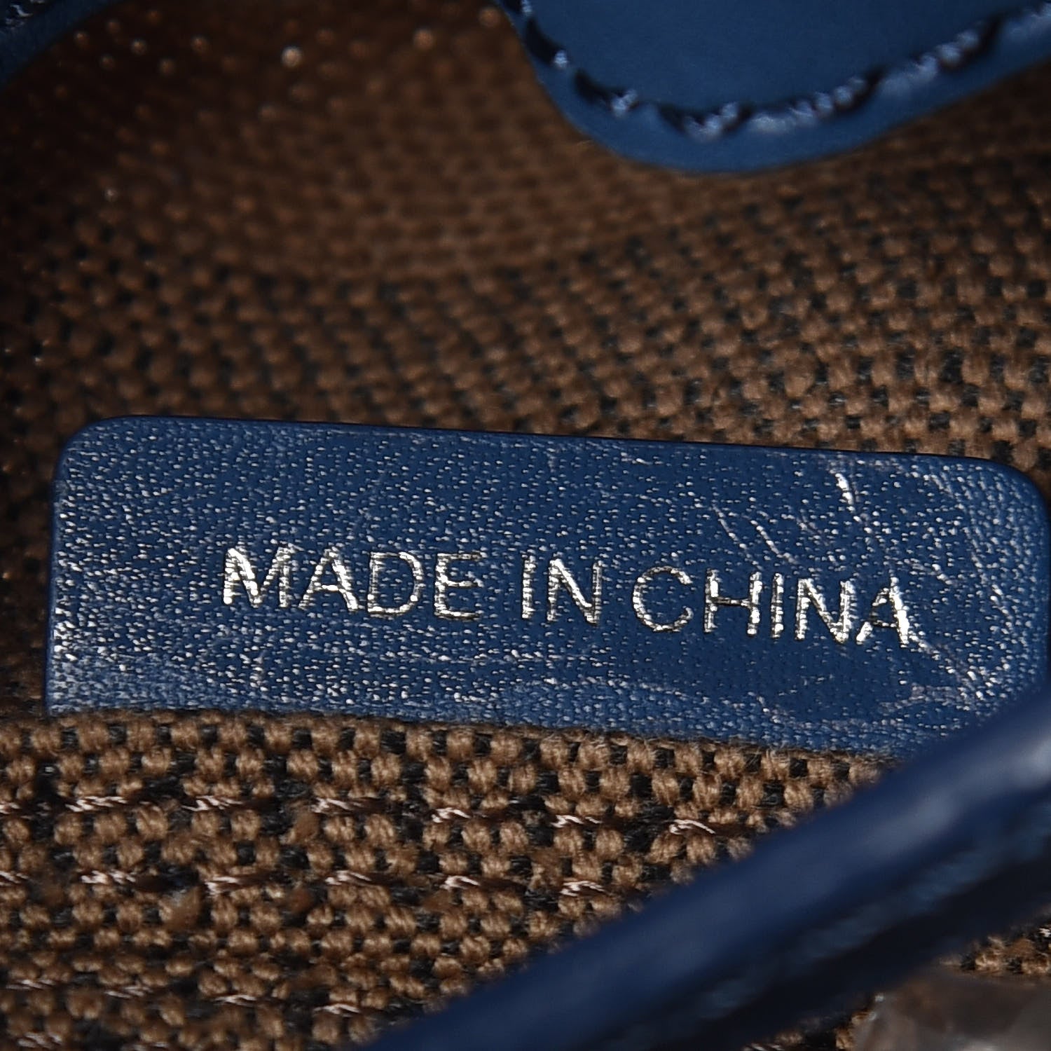 Burberry Canvas Mega Check Medium Susanna Hobo Blue 9 of 15