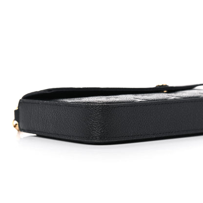 Louis Vuitton Empreinte Pochette Felicie Chain Wallet Black 7 of 9