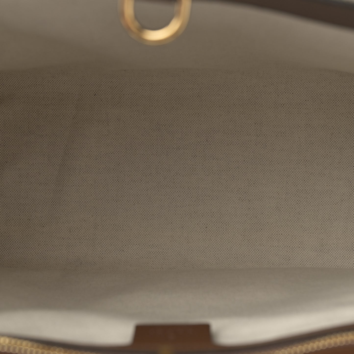 GG Supreme Monogram Azalea Calfskin Small Retro Interlocking G Tote Bag Beige Ebony Brown Sugar