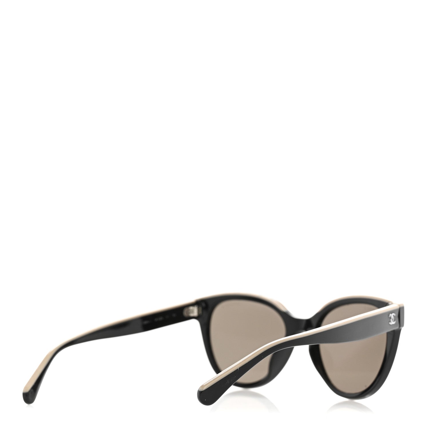Chanel Acetate CC Butterfly Sunglasses 5414-A Black Beige 1744095