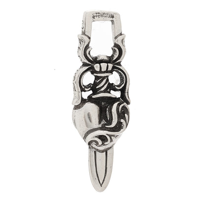 Chrome Hearts Sterling Silver Dagger Heart Pendant 3 of 3