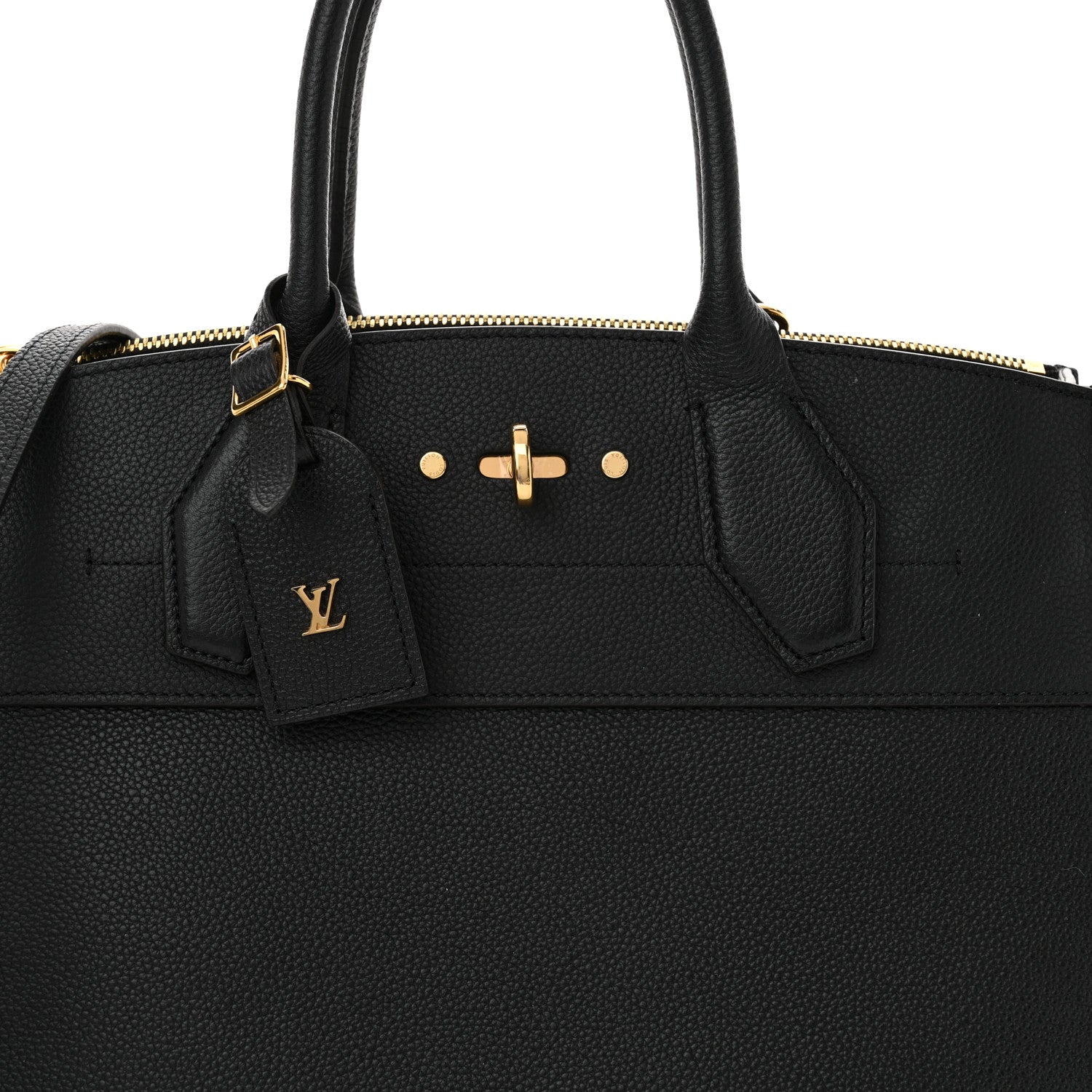 Louis Vuitton Taurillon City Steamer MM Black 7 of 14