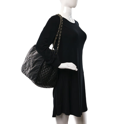 Chanel Vinyl XL Rock and Chain Flap Black 2 of 9