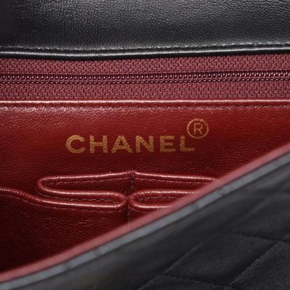 Chanel Lambskin Quilted Mini Square Flap Black 7 of 8