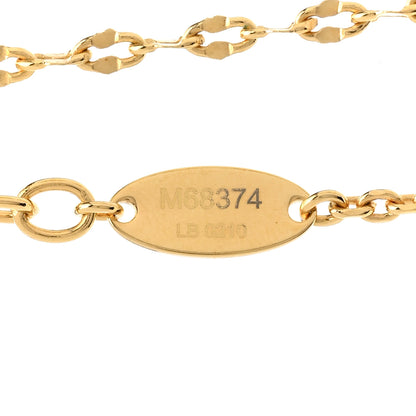 Louis Vuitton Metal Blooming Strass Necklace Gold 7 of 7