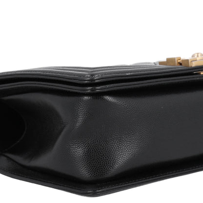 Chanel Caviar Quilted Medium Boy Flap Black 9 of 10