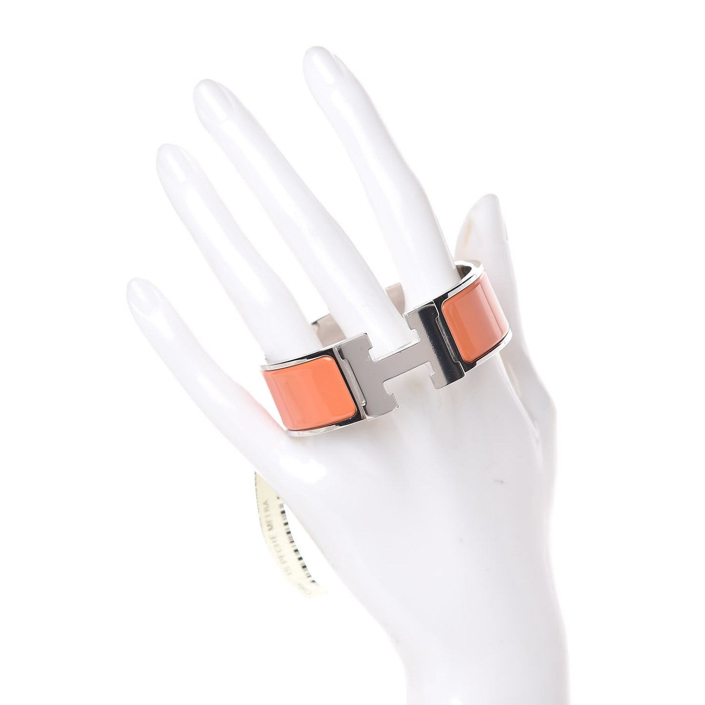 Enamel Wide Clic Clac H Bracelet PM Peach Melba