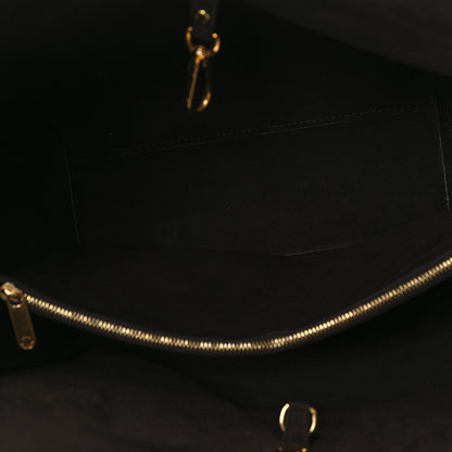 Louis Vuitton Calfskin Monogram Kimono Tote Black 5 of 11