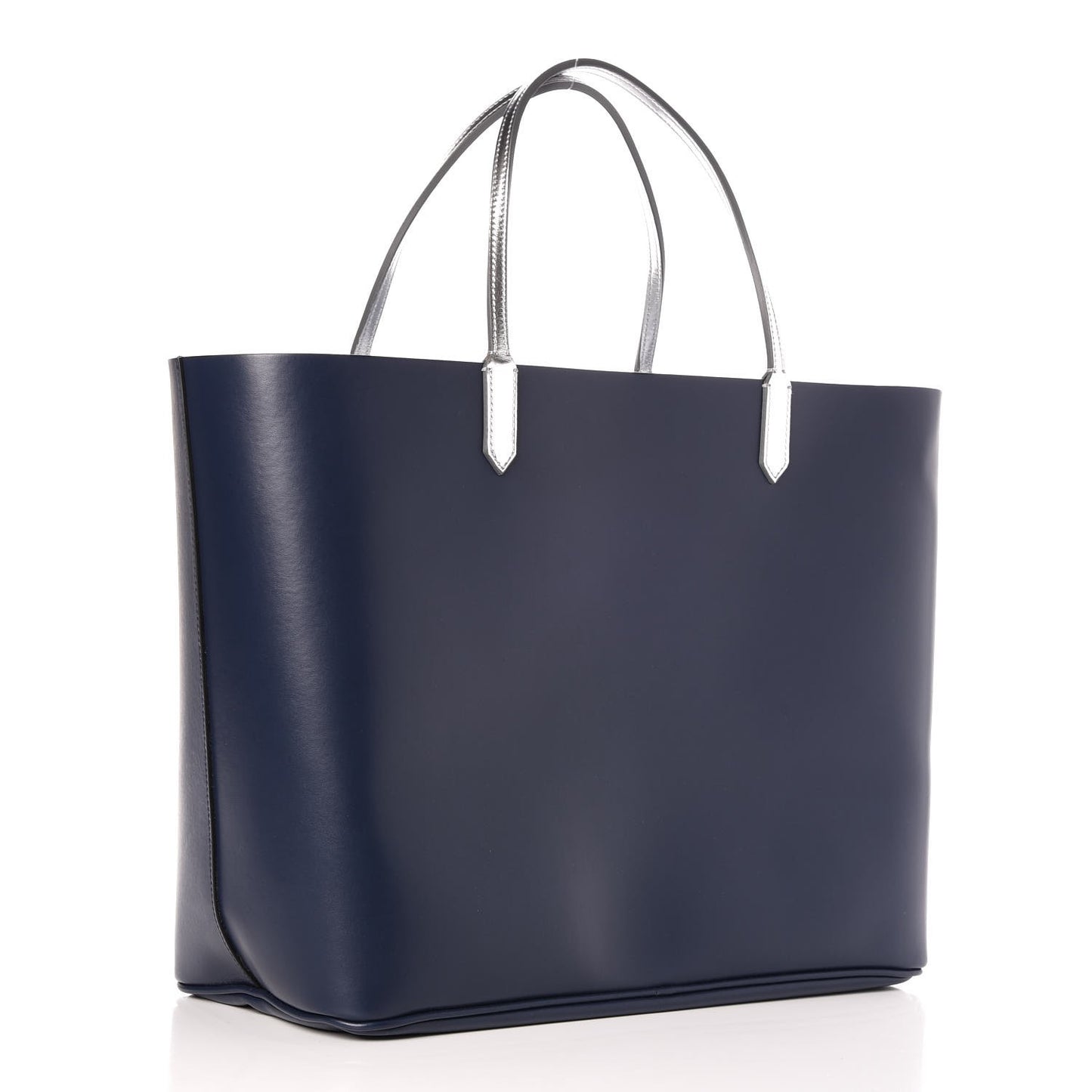 Calfskin Large Antigona Tote Night Blue Silver
