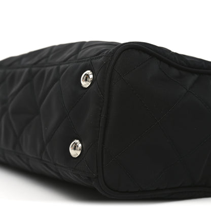 Prada Nylon Tessuto Impuntu Quilted Shoulder Bag Black 9 of 9