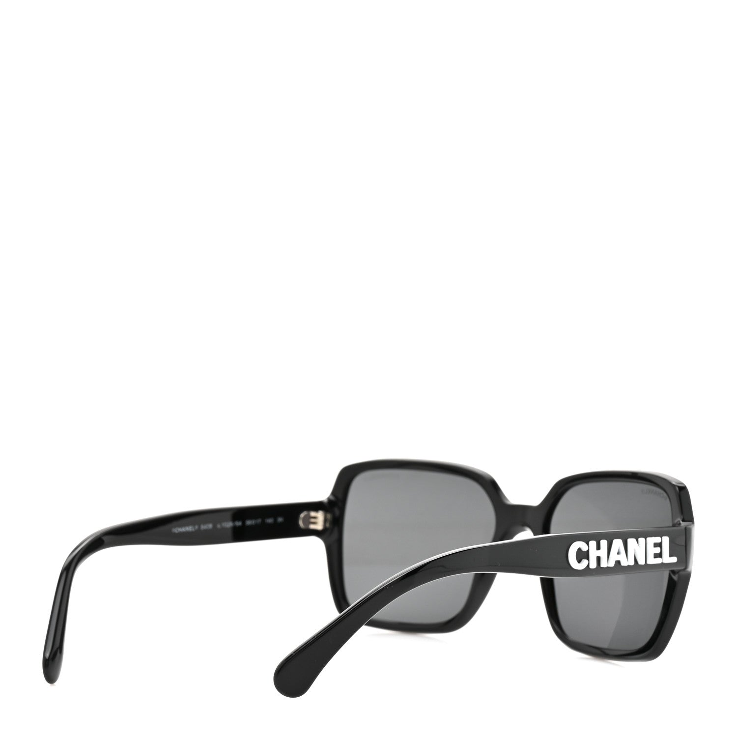 Chanel Acetate Square Sunglasses 5408 Black 4 of 8