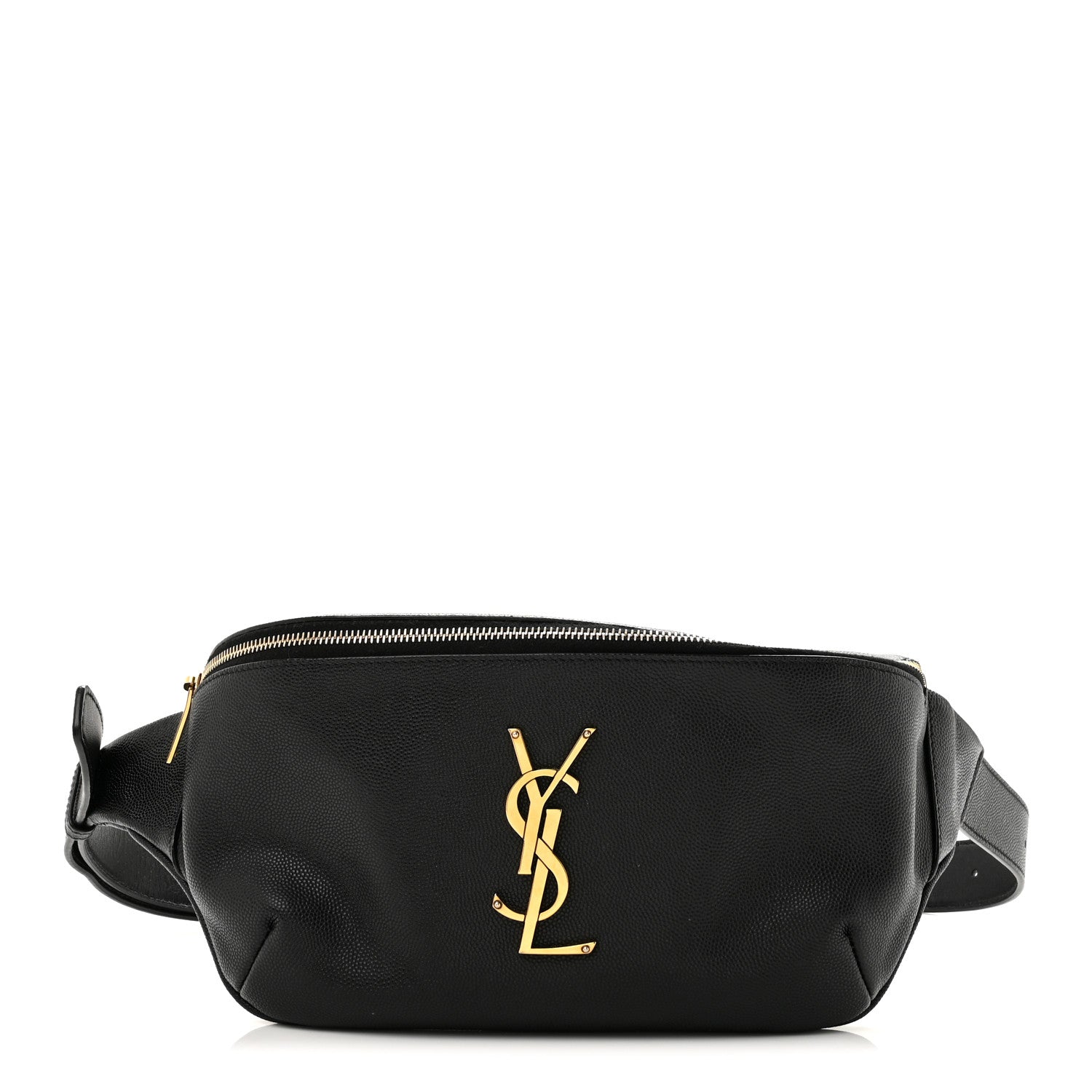 Saint Laurent Grain De Poudre Monogram Belt Bag Black 1 of 13