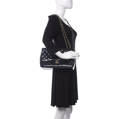 Chanel Patent Quilted Mobile Art Jumbo Single Flap Navy 2 of 11