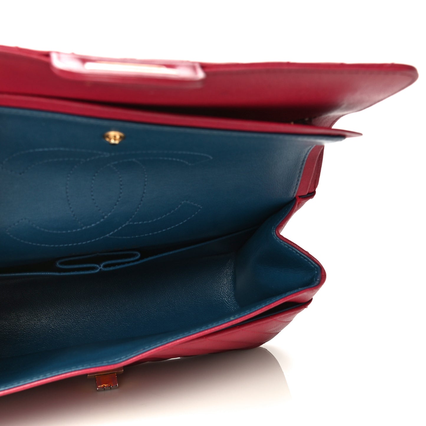 Calfskin Chevron Quilted 2.55 Reissue 225 Flap Red