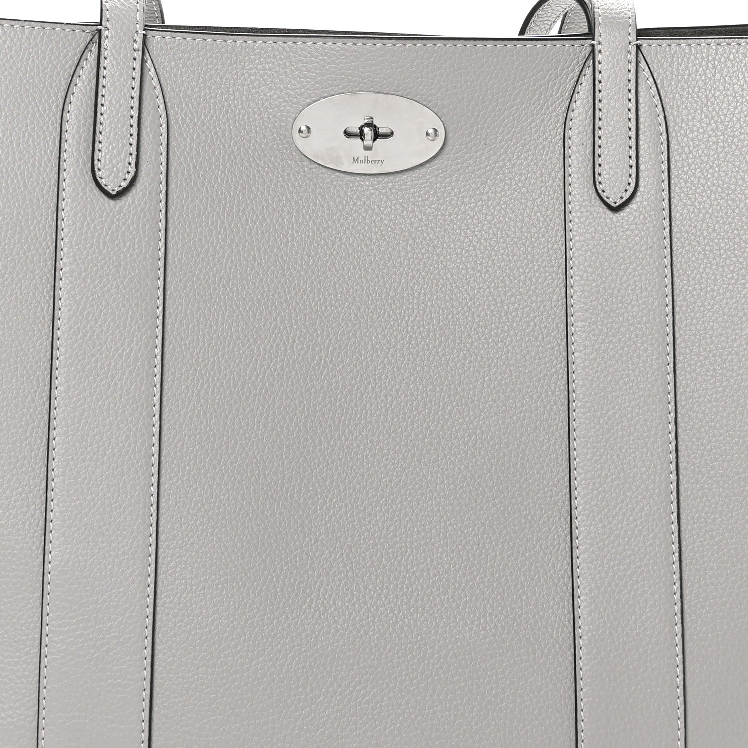 Mulberry Small Classic Grain Bayswater Tote Pale Grey 8 of 10