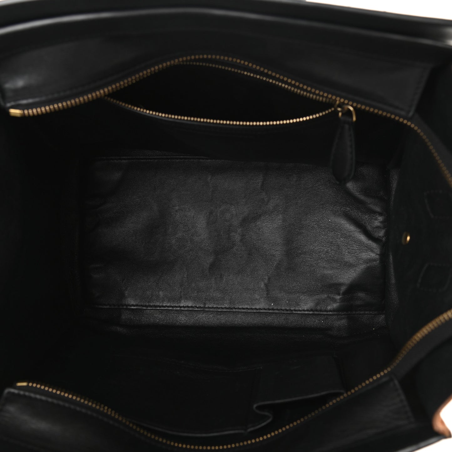 Smooth Calfskin Suede Micro Tri-Color Luggage White