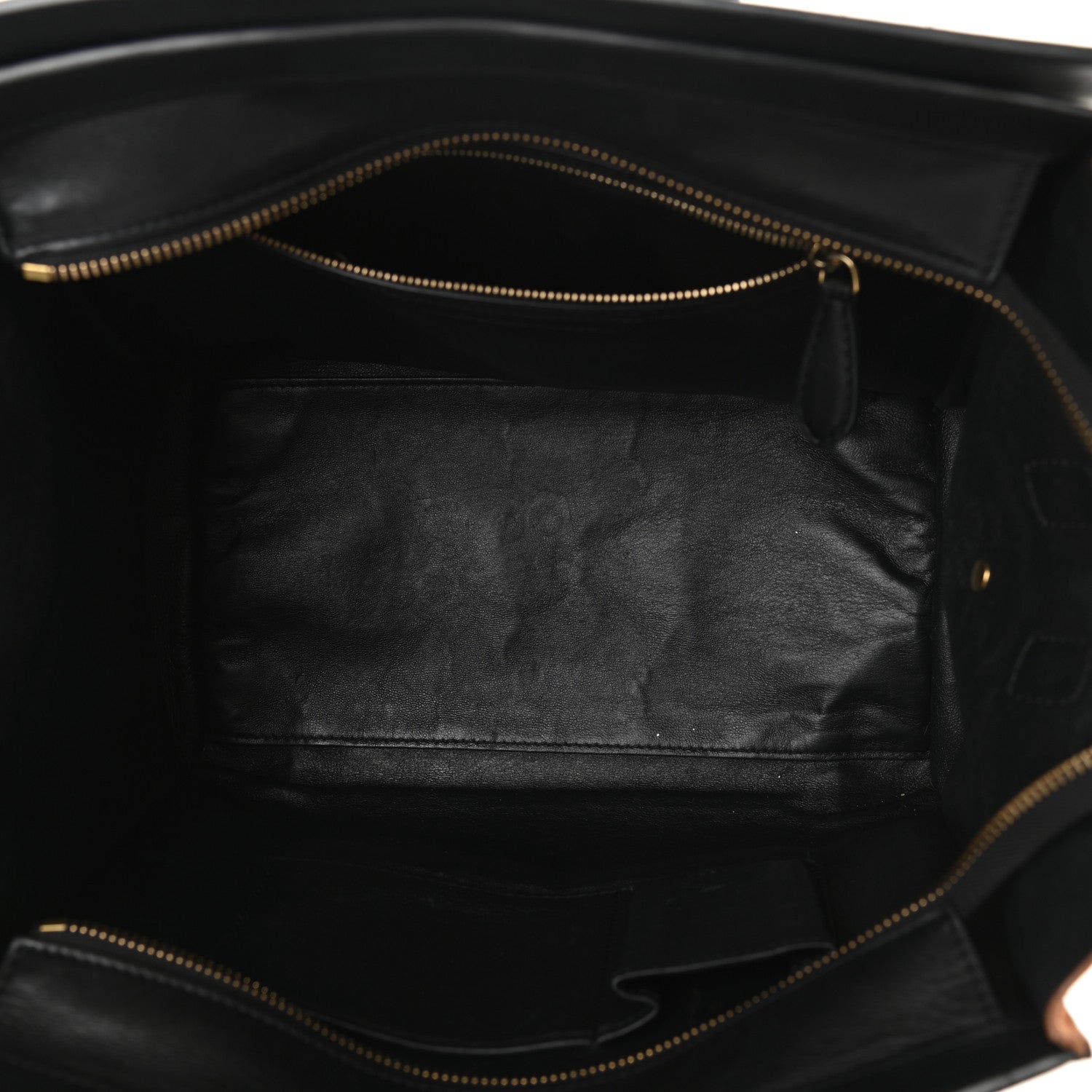 Celine Smooth Calfskin Suede Micro Tri-Color Luggage White 5 of 12