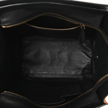 Celine Smooth Calfskin Suede Micro Tri-Color Luggage White 5 of 12