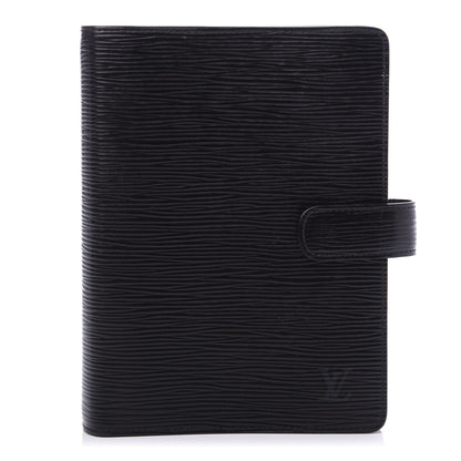 Louis Vuitton Epi Medium Ring Agenda Cover Black 1 of 10