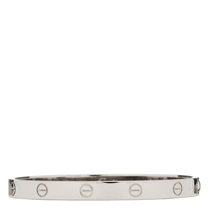 Cartier 18K White Gold LOVE Bracelet 18 2 of 6