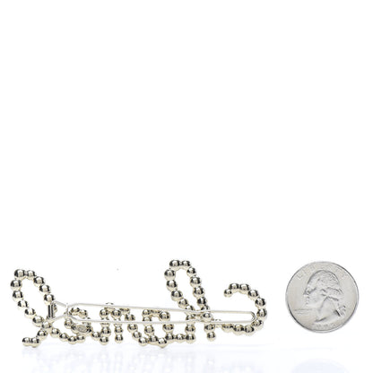 Chanel Metal Glass Swirling Pearls Hair Clip Gold 2 of 4