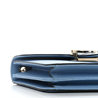 Gucci Dollar Calfskin Small Interlocking G Shoulder Bag Mineral Blue 5 of 14