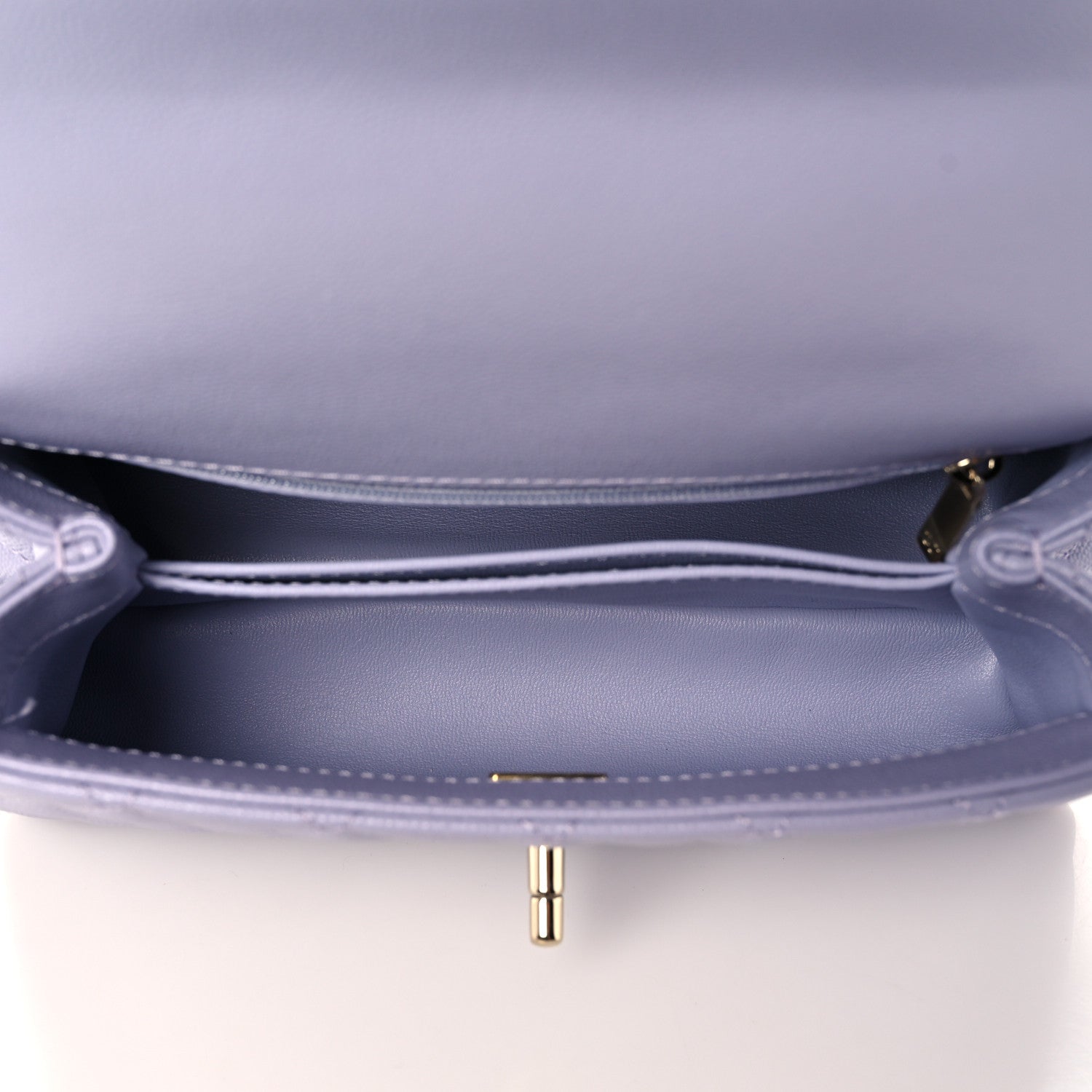 Chanel Caviar Quilted Mini Coco Handle Flap Light Purple 5 of 10