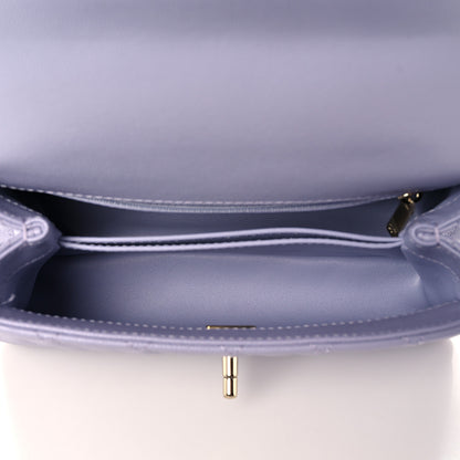 Chanel Caviar Quilted Mini Coco Handle Flap Light Purple 5 of 10