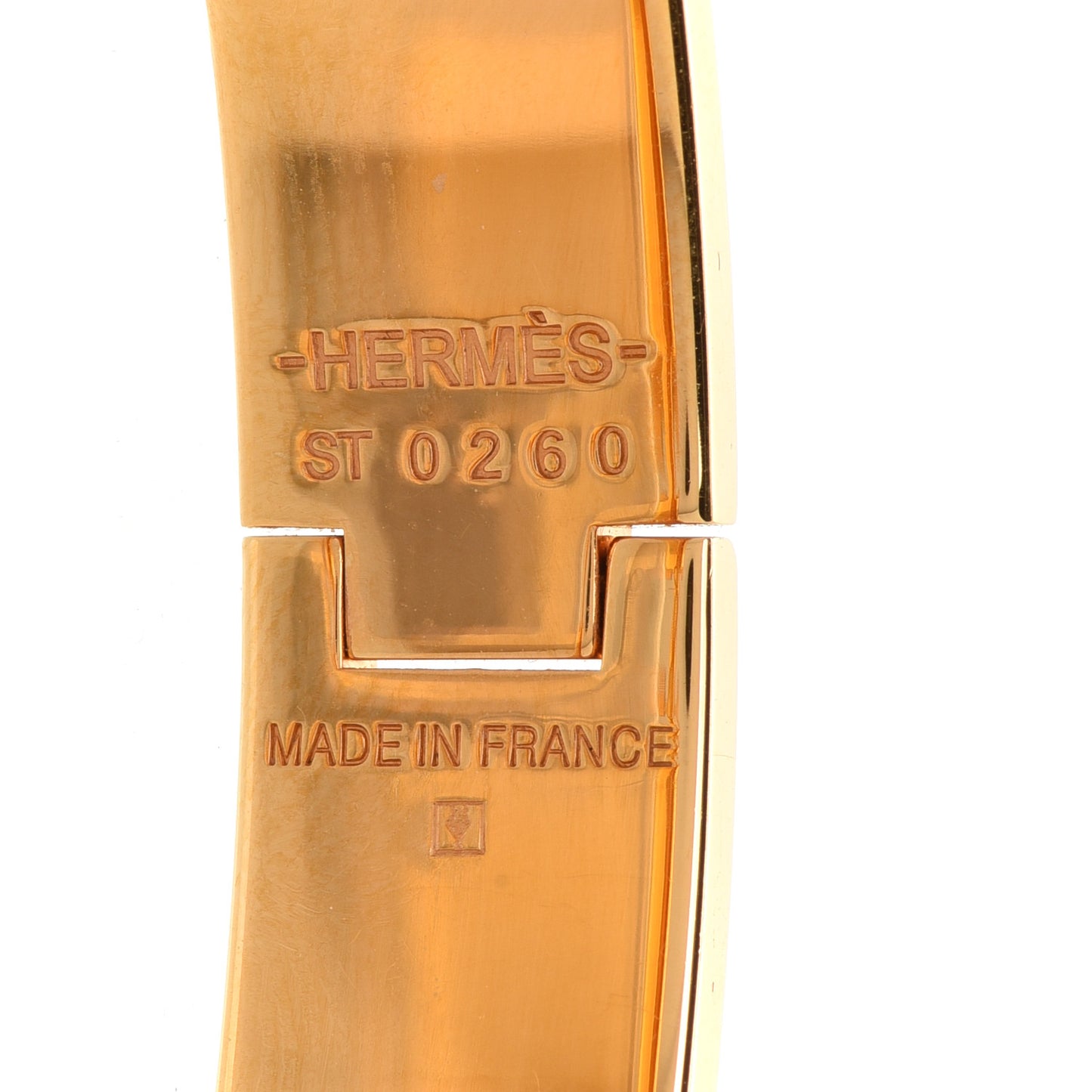 Enamel Narrow Clic Clac H Bracelet PM Beige Nacre