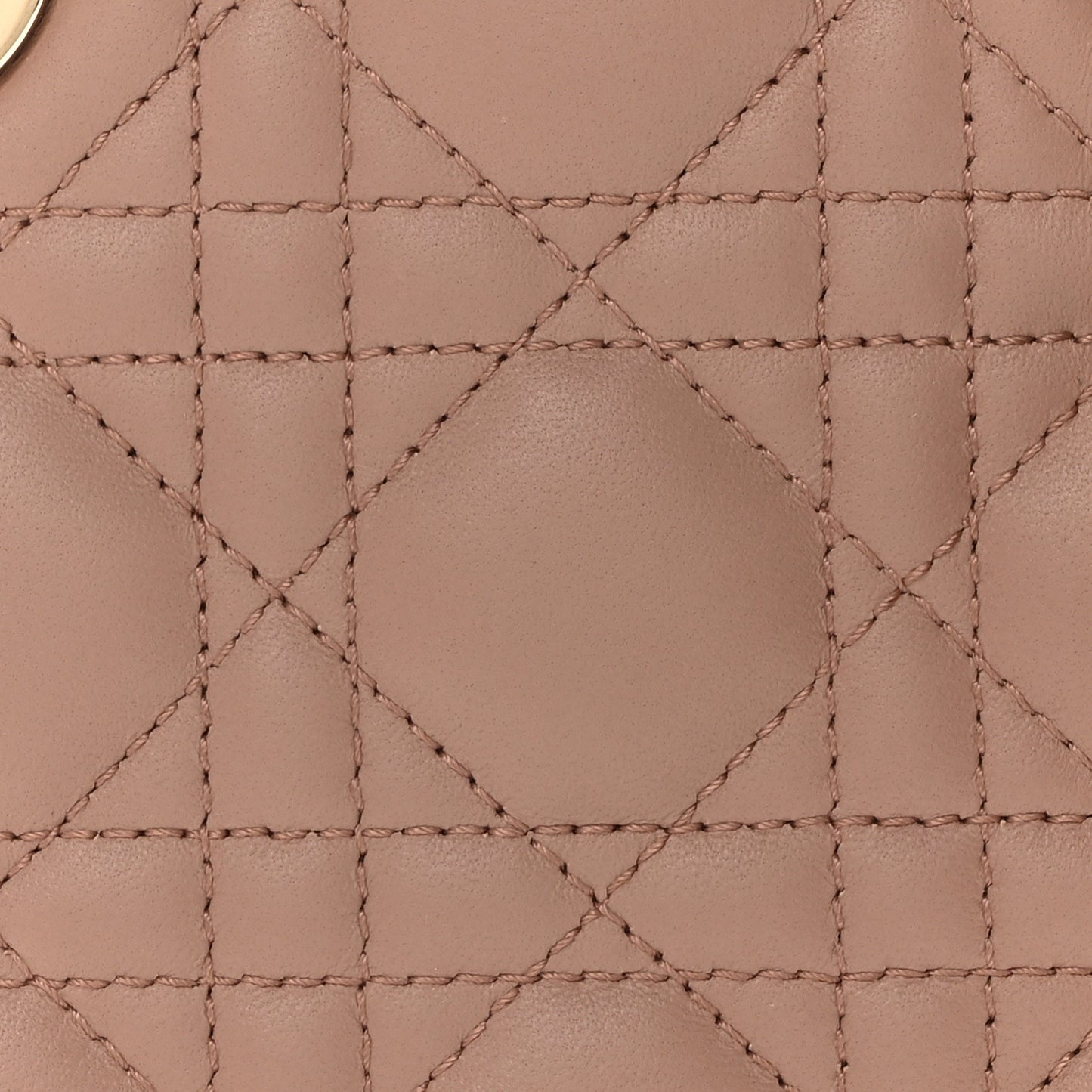 Lambskin Cannage Mini Lady Dior Blush
