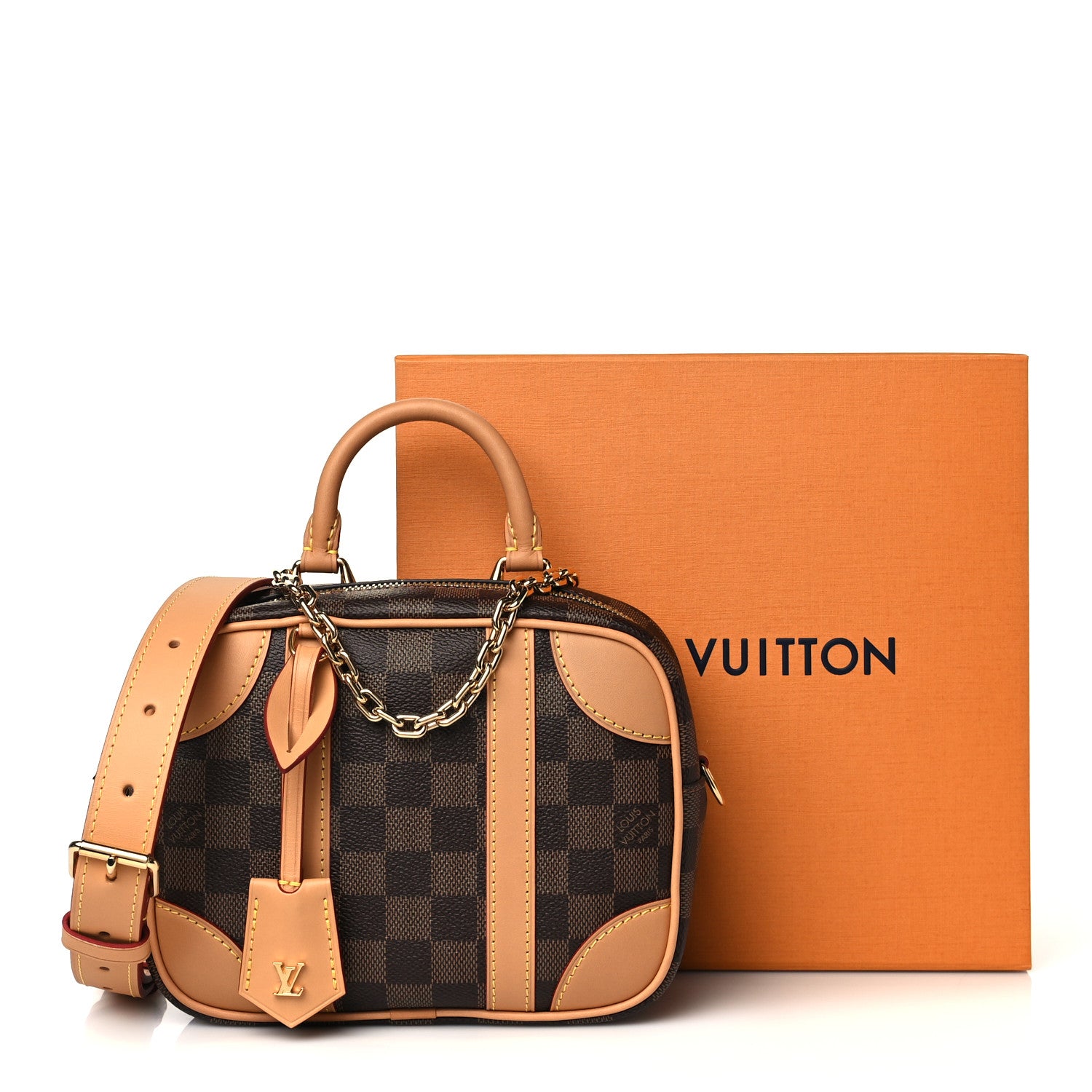 Louis Vuitton Damier Ebene Valisette Souple BB 10 of 10