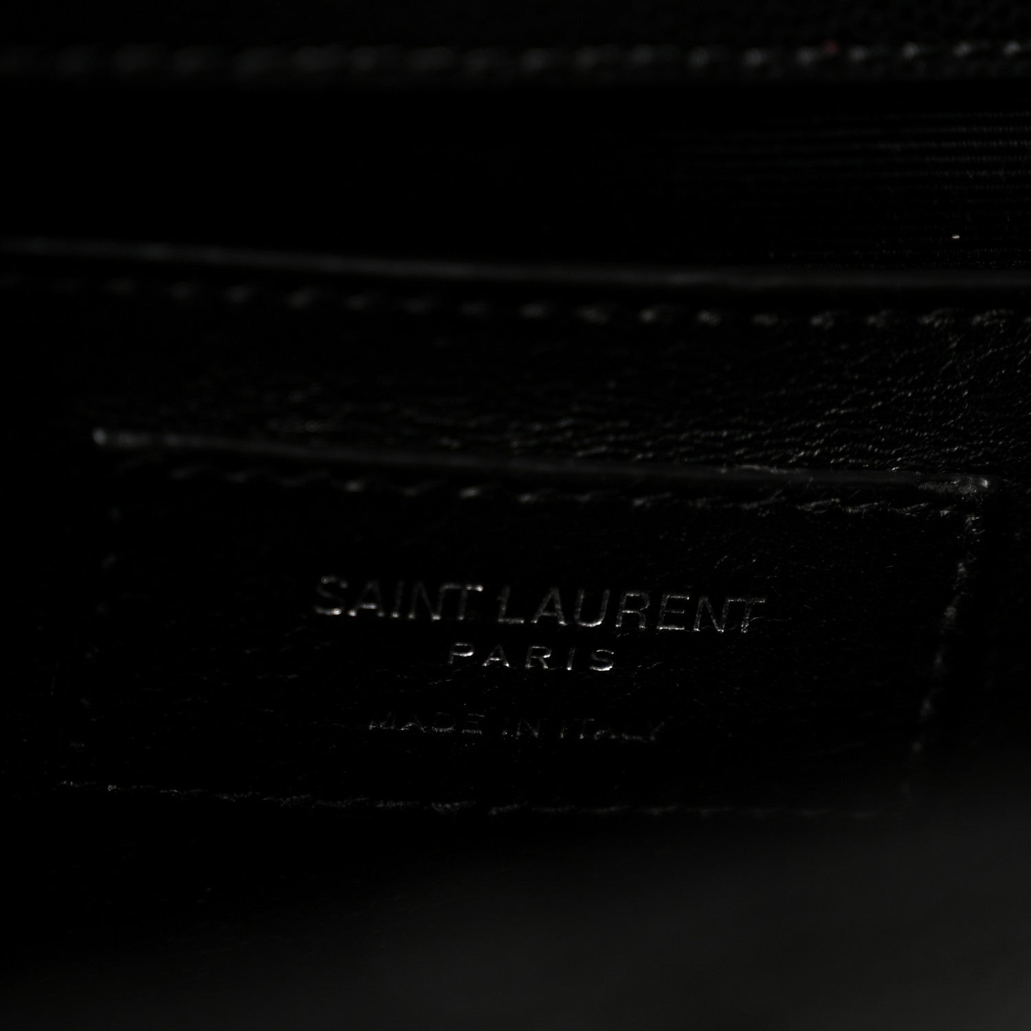 Saint Laurent Grain De Poudre Textured Mixed Matelasse Triquilt Medium Monogram Satchel Black 6 of 13