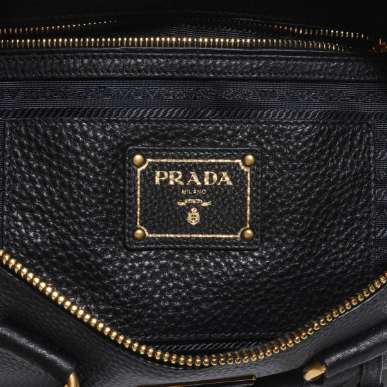 Vitello Daino Shoulder Bag Nero Black