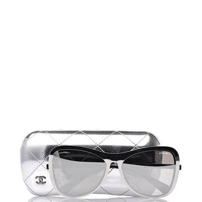 Chanel Clip On Sunglasses 71231A Black Mirror Grey 11 of 11