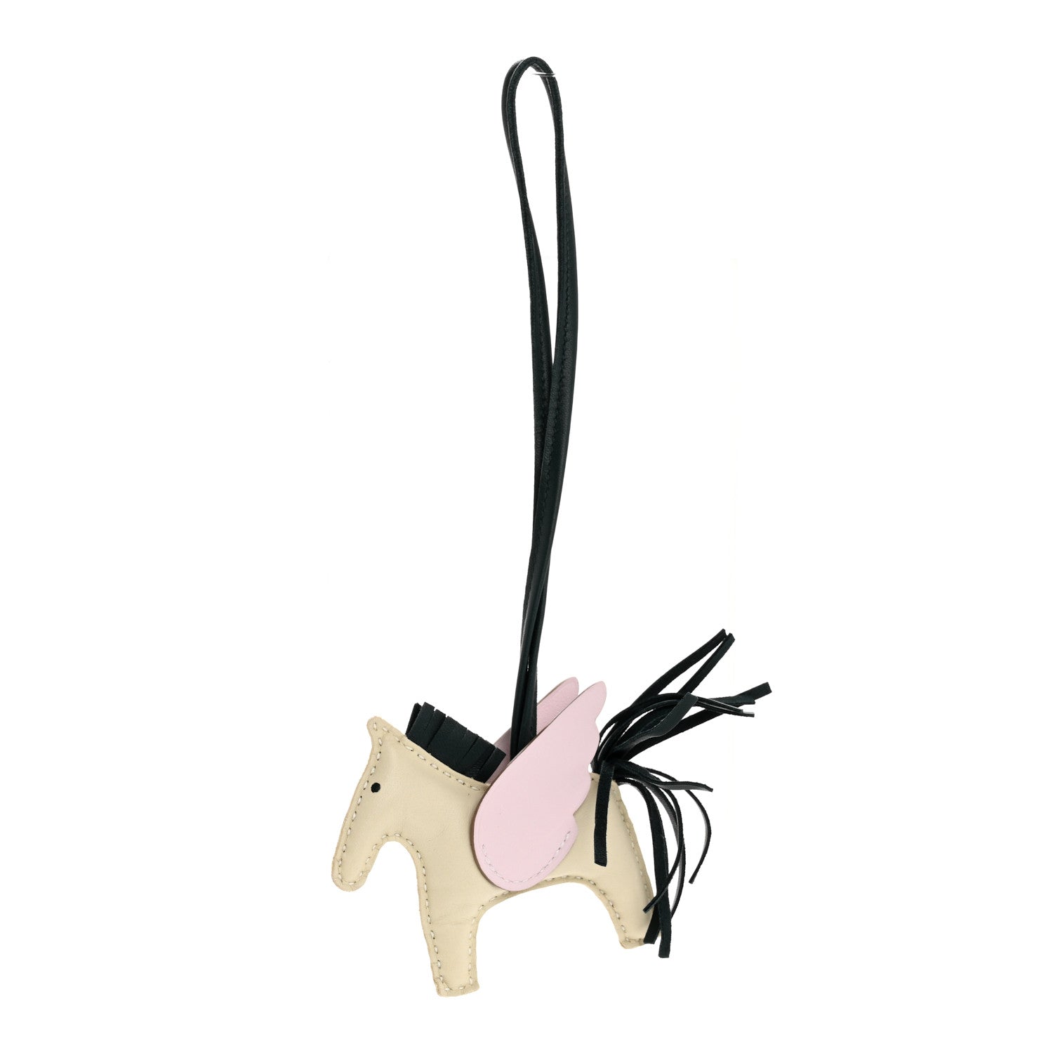 Hermes Milo Lambskin Grigri Rodeo Pegase Horse Bag Charm PM Nata Mauve Sylvestre Vert Cypress 1 of 5