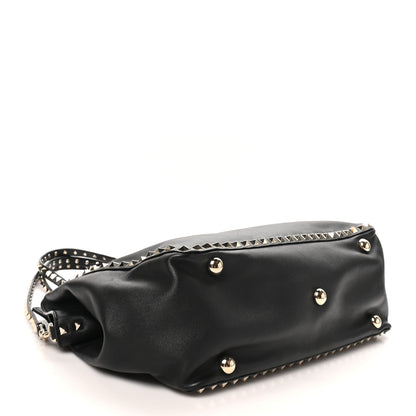 Valentino Garavani Vitello Medium Rockstud Tote Black 3 of 8