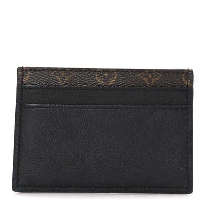 Louis Vuitton Calfskin Monogram Low Key Double Card Holder Black 1 of 7