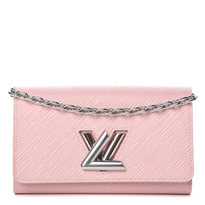 Louis Vuitton Epi Twist Chain Wallet Rose Ballerine 1 of 9