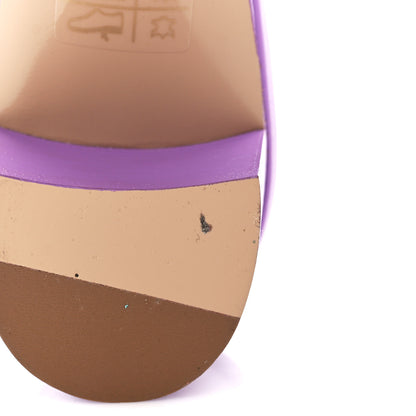 Hermes Calfskin Oasis Sandals 38 Violet 7 of 9